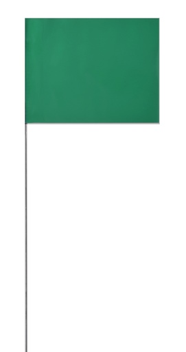 [1-120770] 2X3X21 GREEN FLAGS 100/BUNDLE