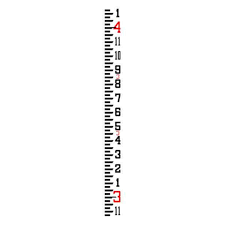 98021 SVR-17 17' Fiberglass Level Rod - Inches