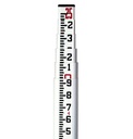 98017 SVR-25 25' SVR Fiberglass Level Rod - 10ths/10ths