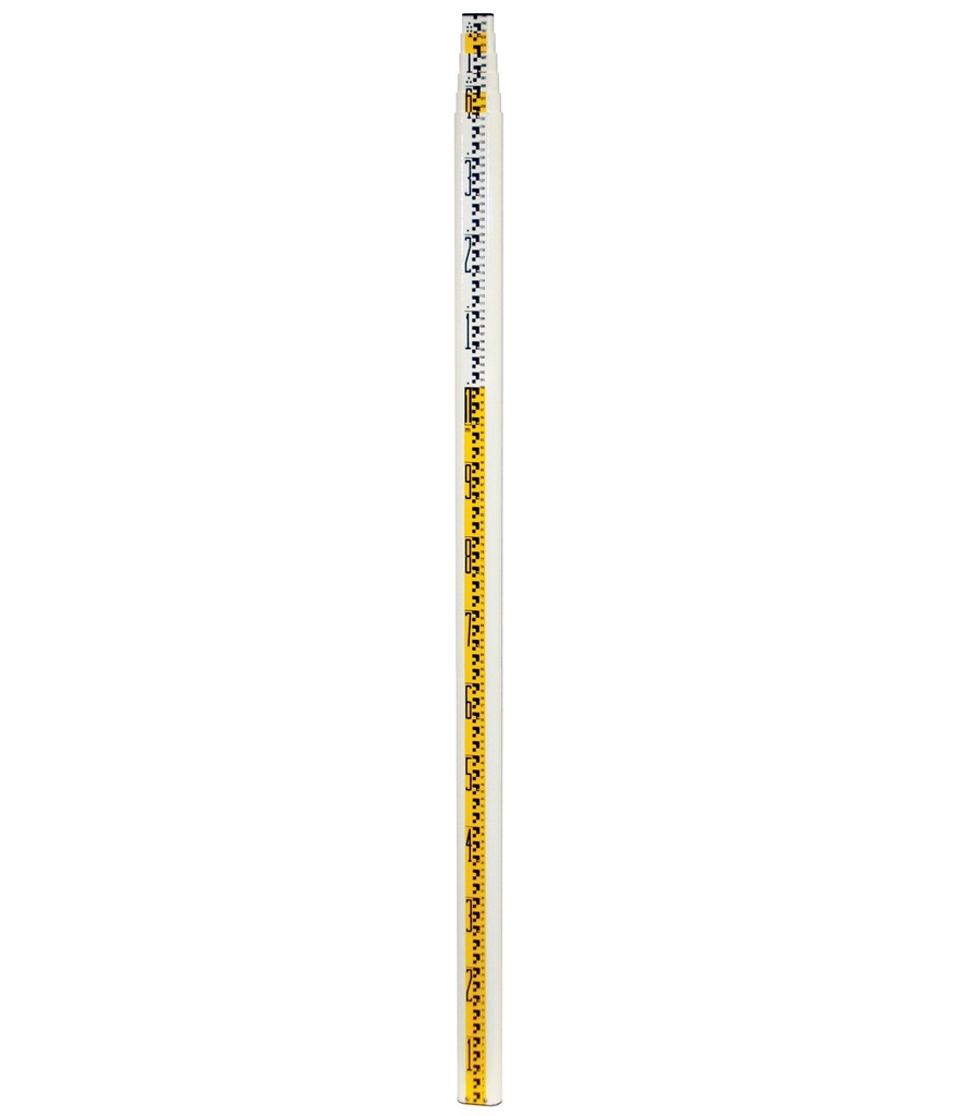 98012 SVR-7.6 7.6M SVR Fiberglass Level Rod - .5CM Metric