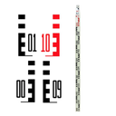 92046 CR5M 5m Fiberglass Level Rod - E Metric