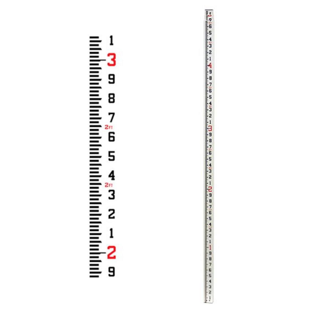 92021 CR13T 13' Fiberglass Level Rod - 10ths
