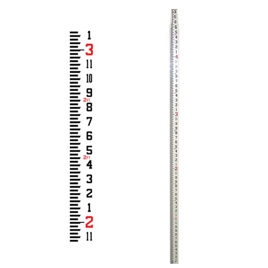 92032 CR20I 20' Fiberglass Level Rod - Inches