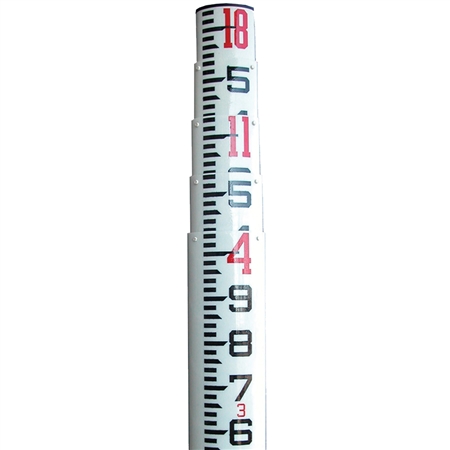 1072889-01 25' Sokkia SK Fiberglass Level Rod - Oval/10ths