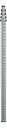 7301-50 16' Aluminum Level Rod - 10ths