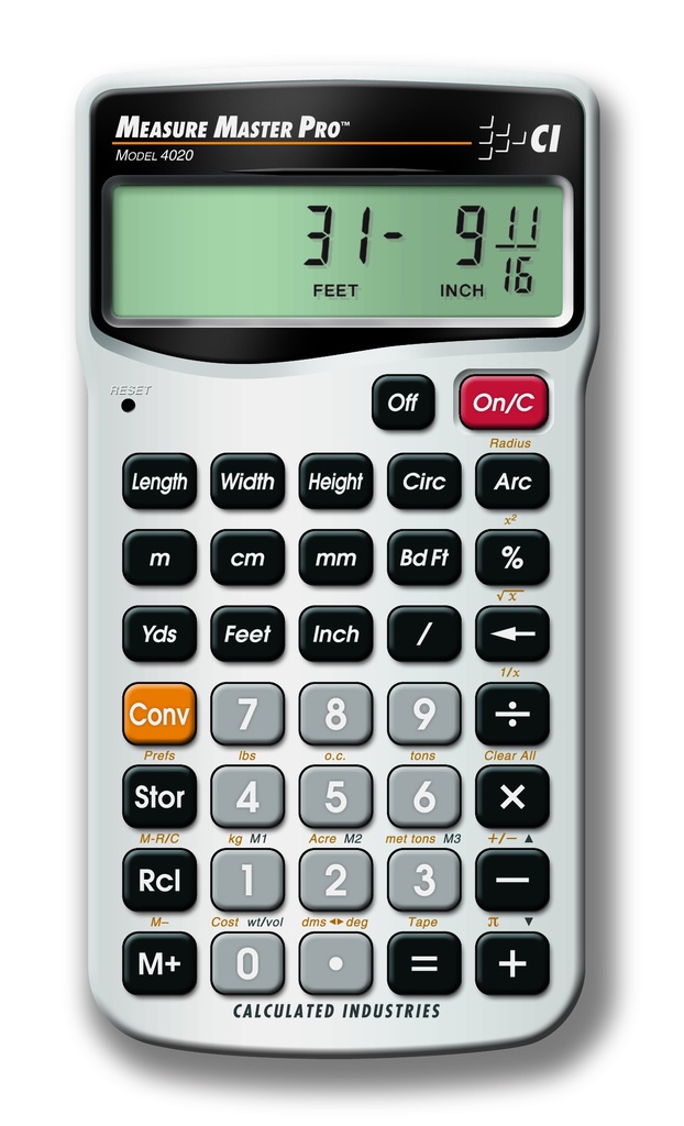 4020 Measure Master PRO Calculator
