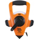OTRS1810100H 100' Fiberglass Tape with Hook - 10ths & Inches