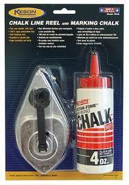 K1CR CHALK LINE REEL SET 100' WITH 4OZ RED