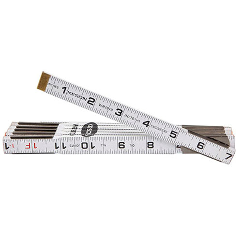 WR1810 6' Engineers Wood Ruler - Folding Rule