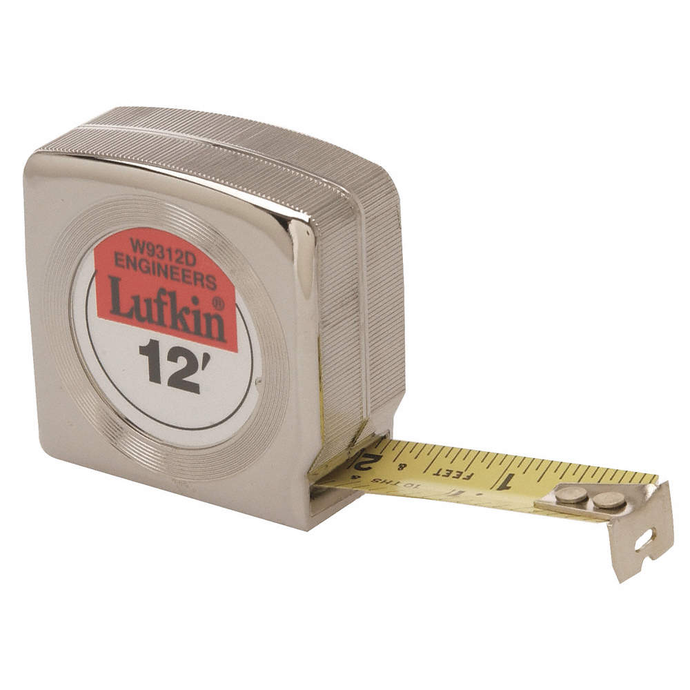 W9312D  12' Pocket Tape - 10ths/Inches