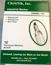 6" Black Industrial Marker