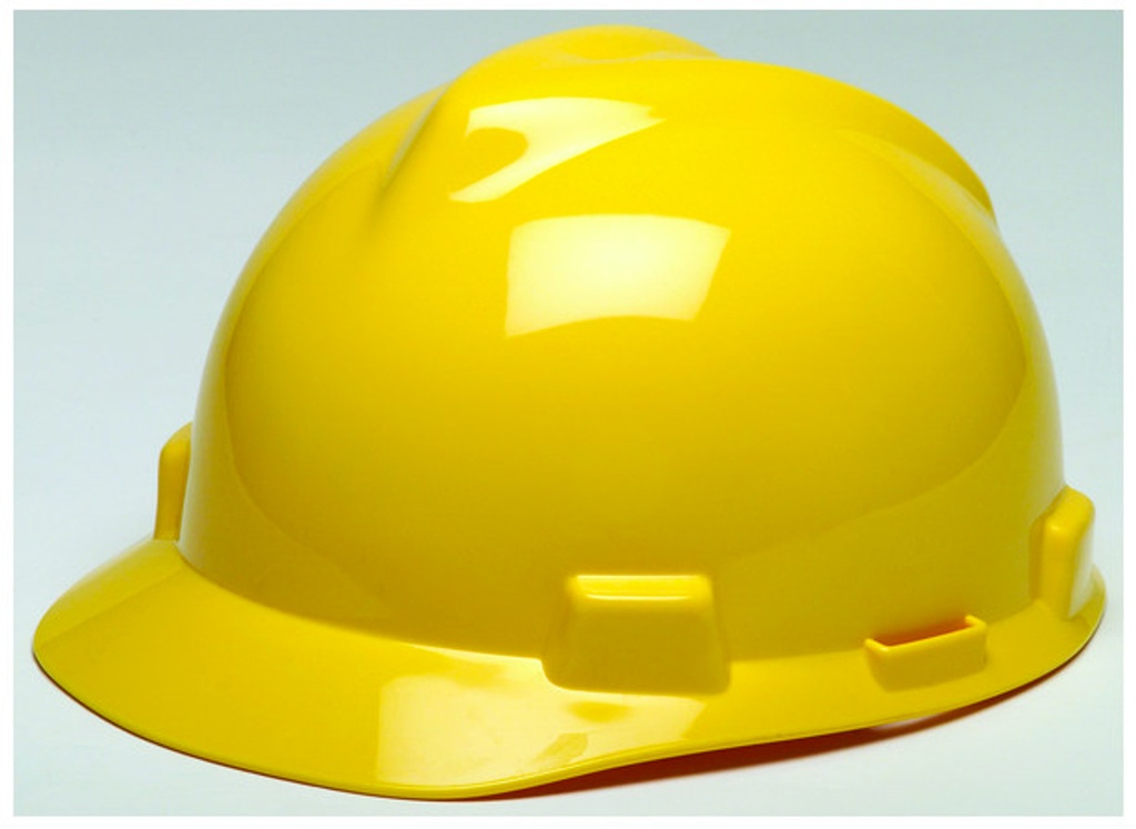8702R Yellow Hard Hat with Ratchet