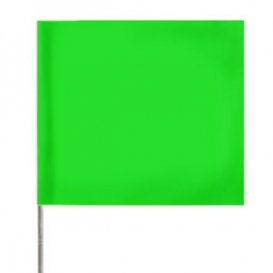 2X3X21 GREEN GLO FLAGS 100/BUNDLE
