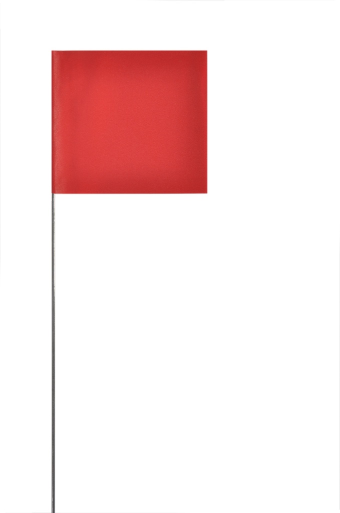 2X3X30 Marking Flags - RED