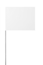 4X5X30 Marking Flags - WHITE
