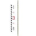 90014 LR 7.6m Level Rod - Metric