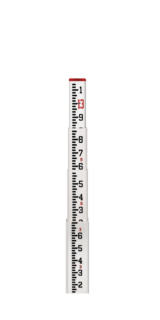 11-SCR13-T 13' Fiberglass Level Rod - 10ths