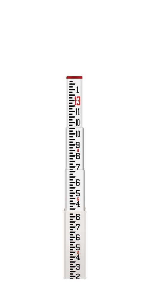 11-SCR13-C 13' Fiberglass Level Rod - Inches