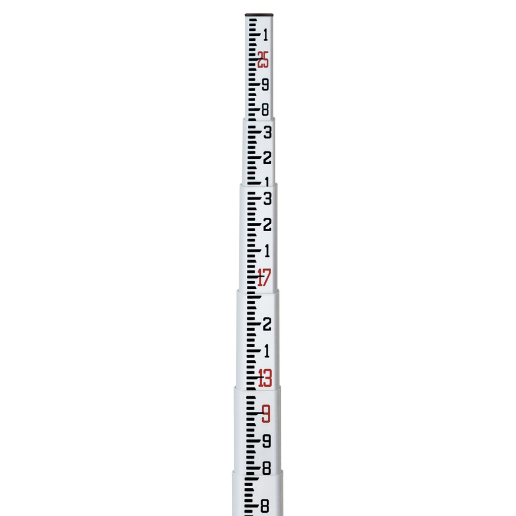 11-SPR25-T 25' Fiberglass Level Rod - 10ths