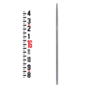 90009 LRSTD 25' Round Fiberglass Level Rod - Inches