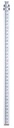 7301-30 9' Aluminum Level Rod - 10ths