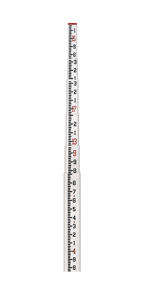 11‐SCR25‐T SCR 25' Fiberglass Level Rod - 10ths