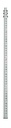 7321-40 13' Aluminum Level Rod - Inches