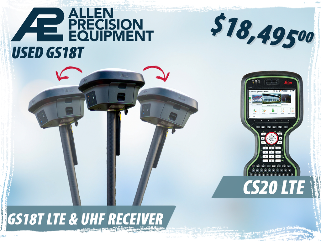 USED Leica GS18T LTE & UHF GNSS Receiver