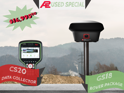 USED Leica GS18 LTE & UHF GNSS Rover Package