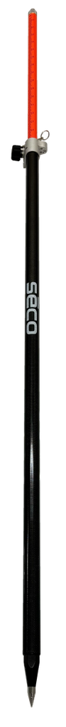 5129-52-FOR 8' HiViz Carbon Fiber Prism Pole - 10ths/Metric