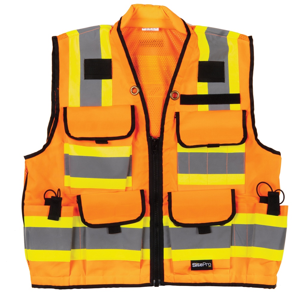 SitePro Flo Orange Survey Safety Vests