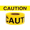 Presco Standard Yellow 2.5 mil CAUTION Barricade Tape 3" x 300' - B3322Y14 (Case of 16 Rolls)