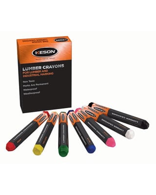 Keson Lumber Crayons - 12pk - Blue - LCBLUE