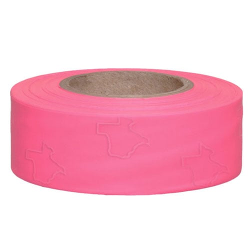 Presco Texas Solid Color Roll Flagging (Dozen Rolls) TXP - Pink