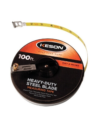 [1-101243] ST5010 50' NYLON COATED STEEL TAPE CLOSED REEL WITH HOOK END