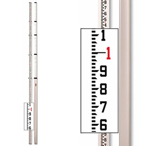 [1-103725] 06-816 16' Aluminum Level Rod - 10ths
