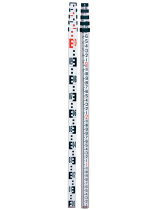 [1-103741] 06-805MC 5M Aluminum Level Rod - Metric/Inches