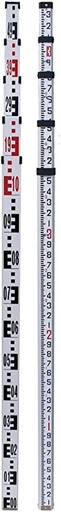 [1-103744] 06-805MT 16'/5M Dual Aluminum Level Rod - 10ths/Metric