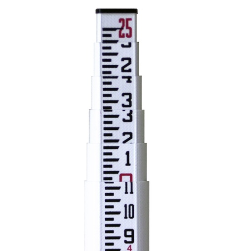 [1-103991] 98011 SVR-25 25' SVR Fiberglass Level Rod - Inches