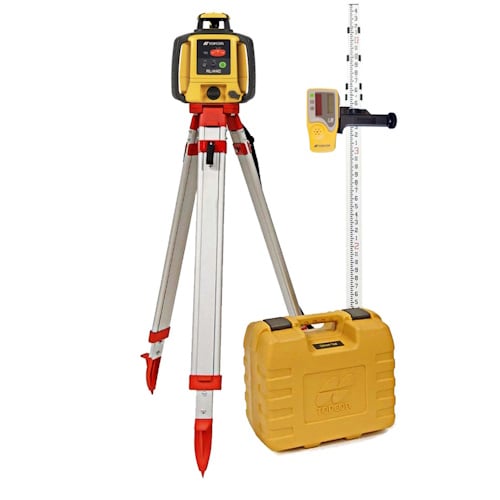 [1-453745] Topcon RL-H5A Self-Leveling Laser PS.DB Kit w/ LS-80X Receiver, 13ft Grade Rod Inches and Tripod - 1035259-01