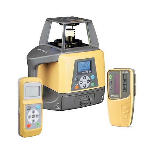 [1-453752] Topcon Rotary Laser Level RL-200 2S Rechargeable with LS-80X Receiver & Remote Control - 314920762