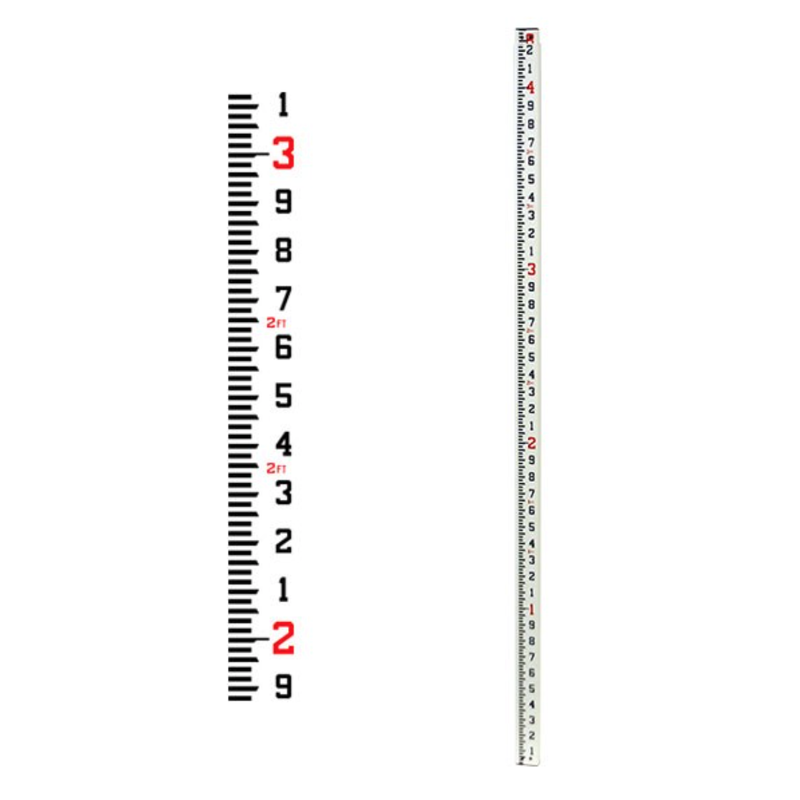 [1-104320] 92001 CR08T 8' Fiberglass Level Rod - 10ths