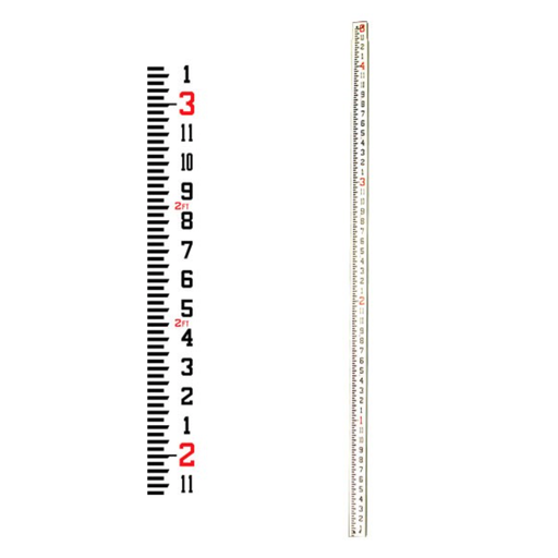 [1-104330] 92002 CR08I 8' Fiberglass Level Rod - Inches