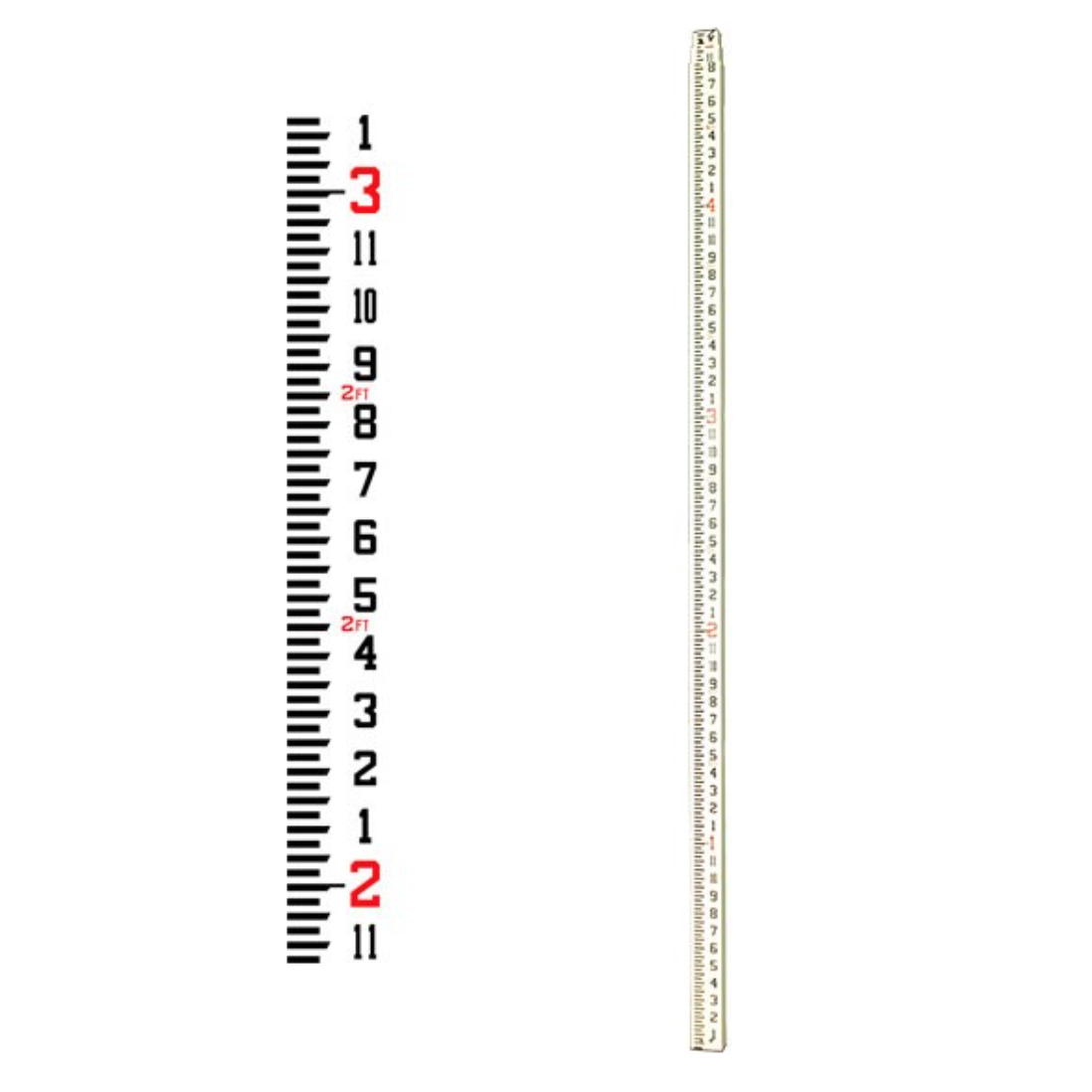 [1-104400] 92022 CR13I 13' Fiberglass Level Rod - Inches