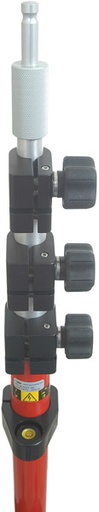 [1-106094] 5527-30 4.65m Leica Style Aluminum Prism Pole - Metric
