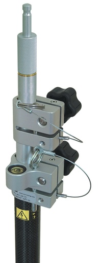 [1-106192] 5129-72-SW 11.81' Leica Style Carbon Fiber Robotic Prism Pole - 10ths/cm