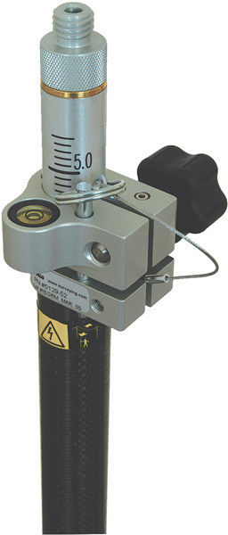 [1-106194] 5129-52-SW Robotics Carbon Fiber, One Section Prism Pole – cm/10ths Grad SW