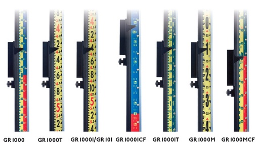 [1-107604] GR1000 10' Direct Reading Laser Rod - 10ths plus Cut/Fill