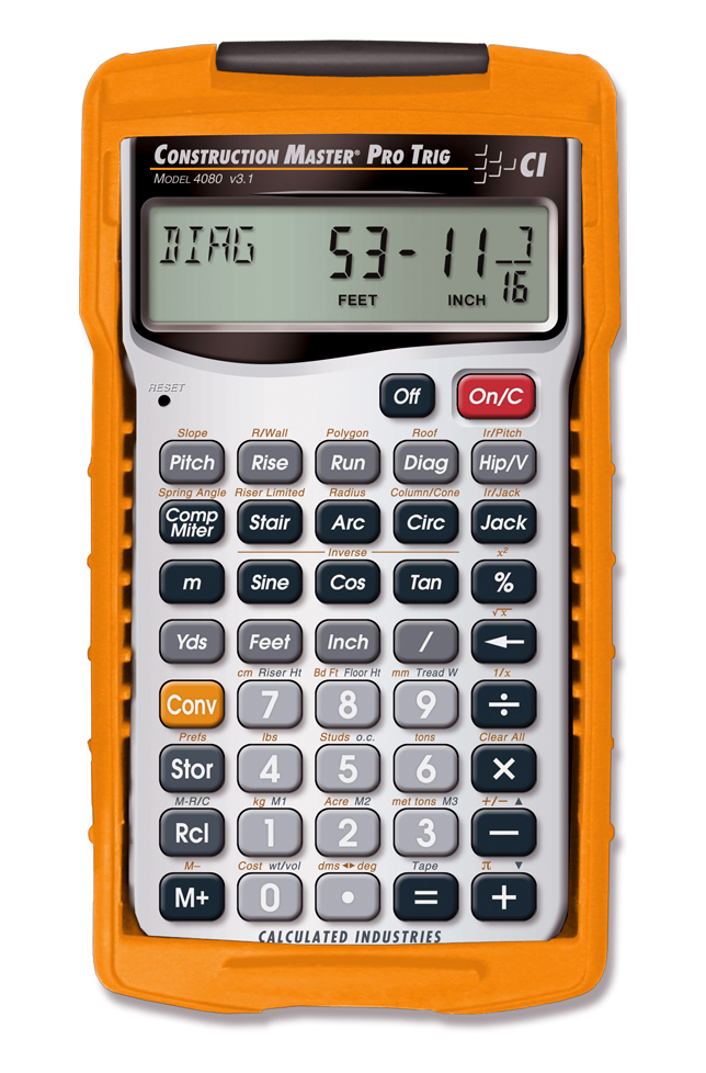 [1-109022] 4080 Construction Master PRO TRIG Calculator