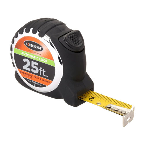 [1-109025] PG10M25AL 25' Pocket Tape - 10ths & Metric